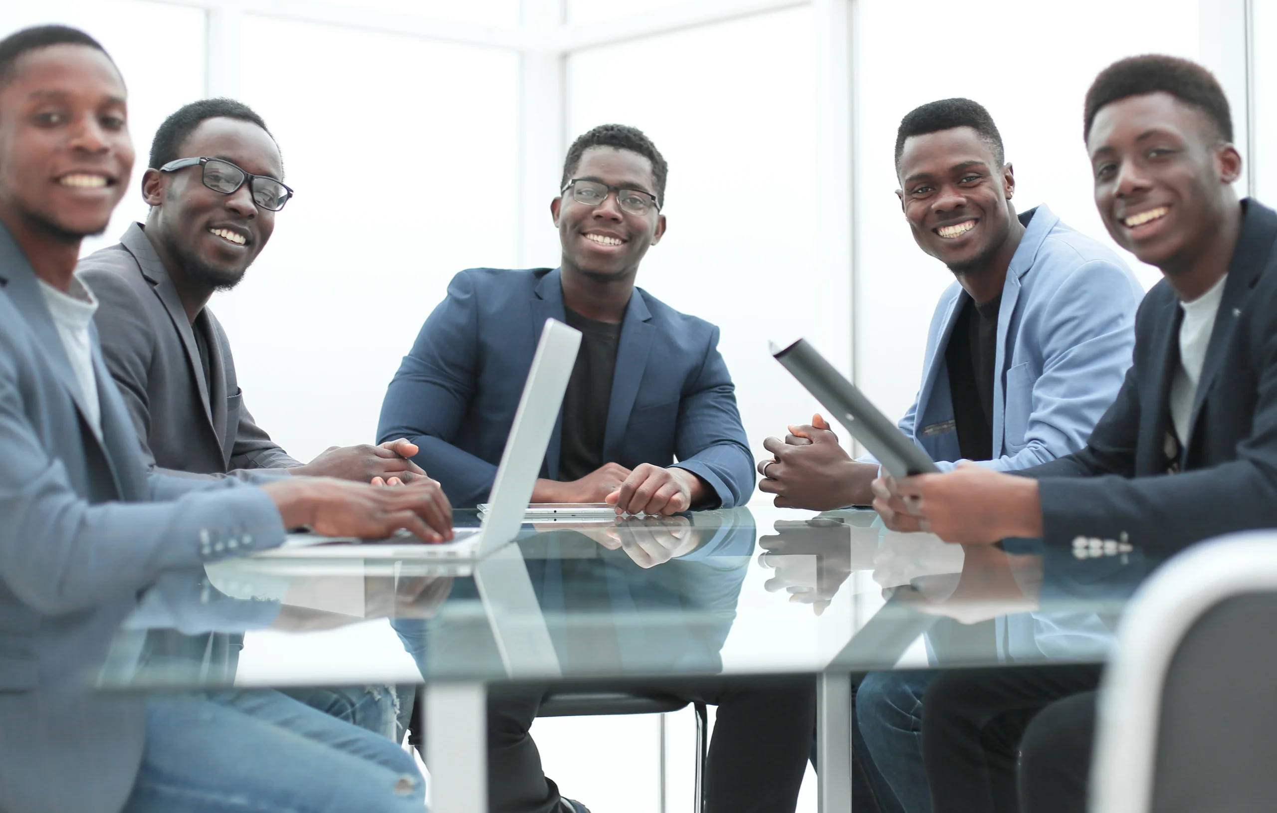 business team at a working office meeting.